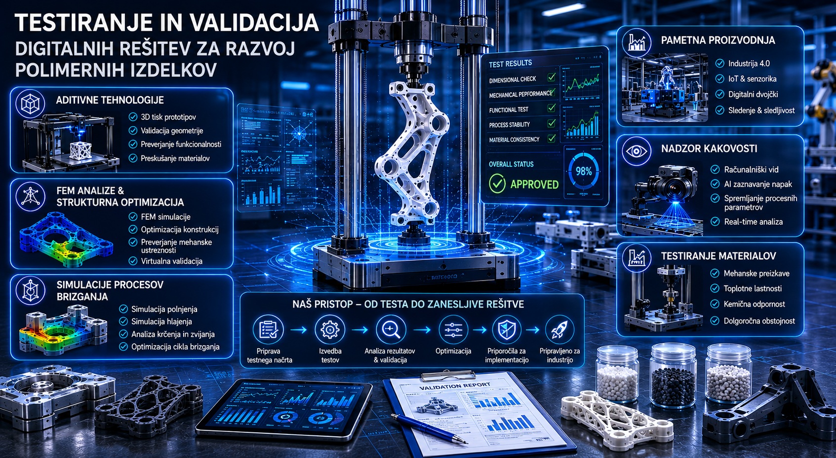 3. Testiranje in validacija digitalnih rešitev za razvoj polimernih izdelkov