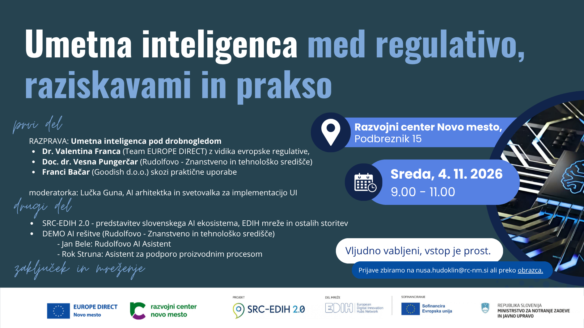 Umetna inteligenca med regulativo, raziskavami in prakso